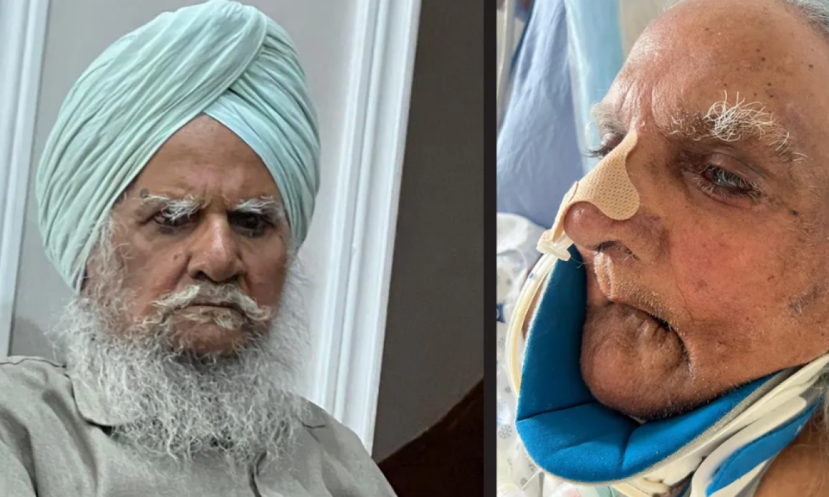 Joginder Singh Kaler, a practicing Sikh, was shaved without consent at Brampton Civic Hospital, says his family. (Kaler family photos)