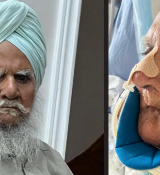 Joginder Singh Kaler, a practicing Sikh, was shaved without consent at Brampton Civic Hospital, says his family. (Kaler family photos)