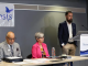 Metamorphosis Network leadership team members Gurpreet Malhotra (left) and Sharon Mayne joined Bluebrint ADE Principle Associate Thomas McManus (right) for a news conference in Brampton on Thursday (May 23) to present the findings of a study showing massive provincial funding gaps for social services in Peel Region.